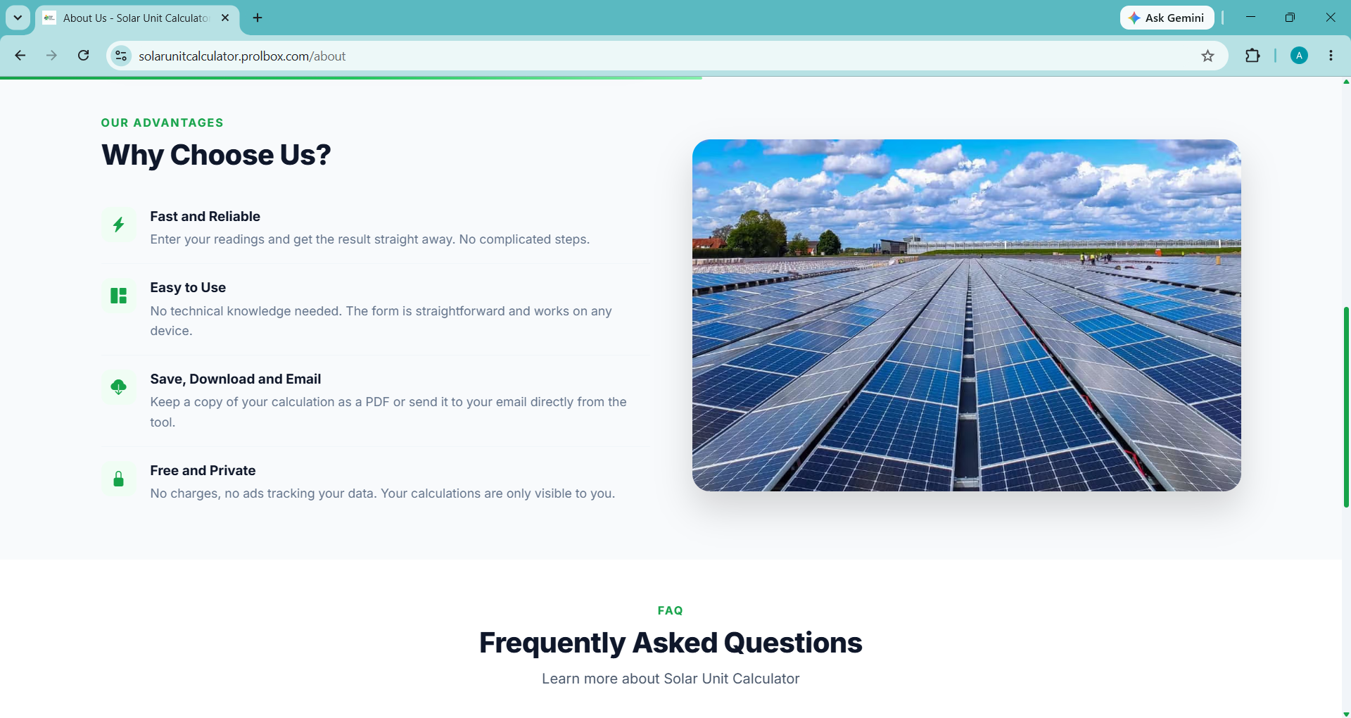 Advanced Solar Unit Calculator - Screenshot 7